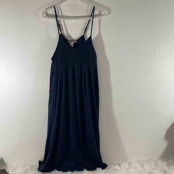 Victoria's Secret Other - VICTORIA’S SECRET SWIM COVER UP WITH A SPORTS BRA NAVY BLUE SIZE LARGE NEW